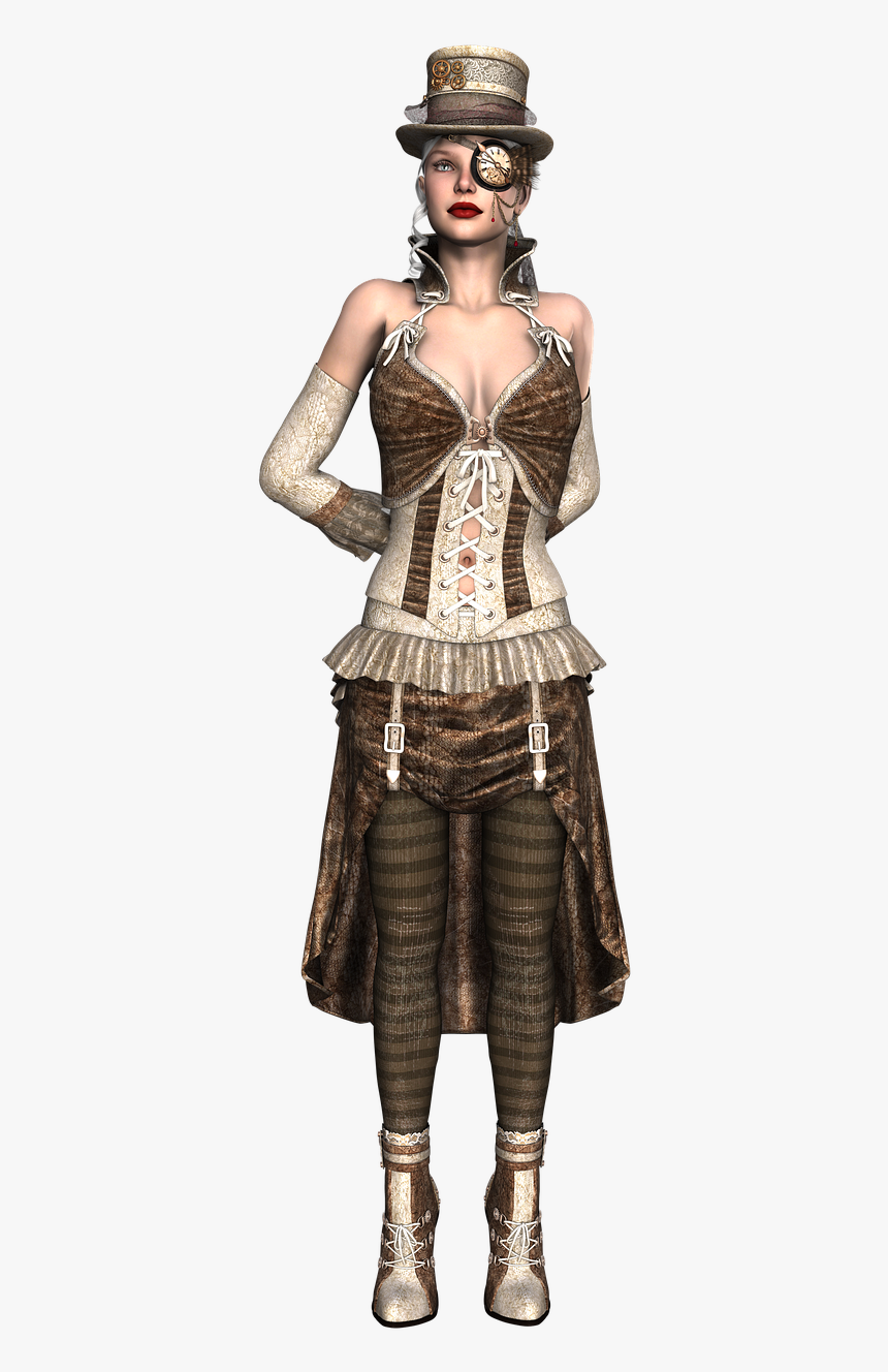 Girl Hat Fashion Free Picture - Steam Punk Transparent Background, HD Png Download