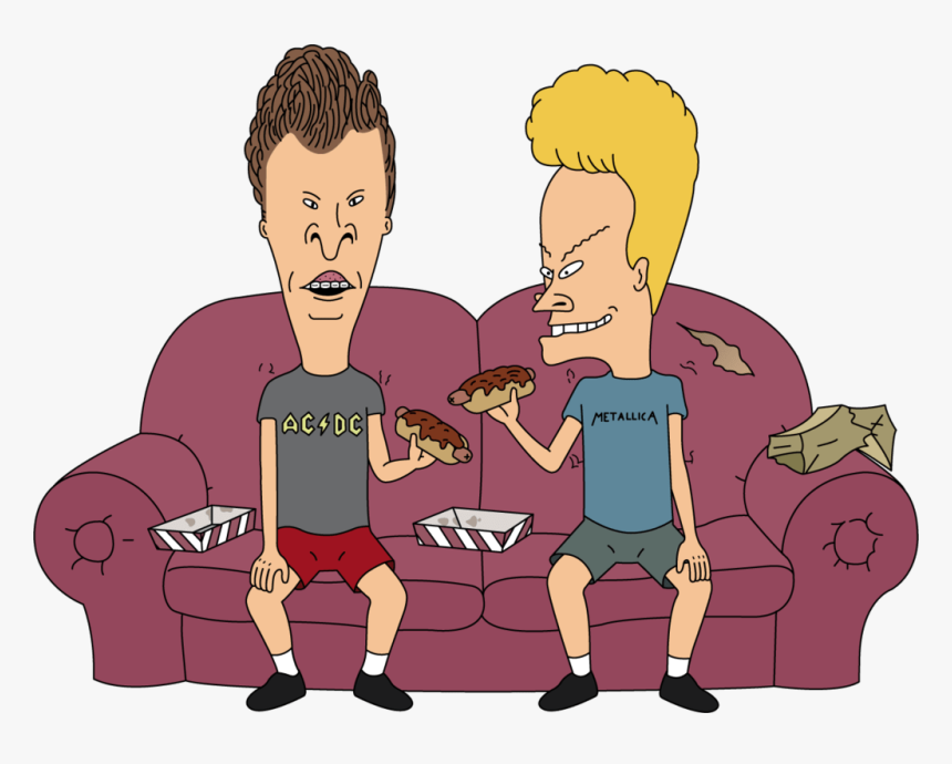 Beavis And Butthead On A Sofa Clip Arts - Beavis And Butthead Png, Transparent Png