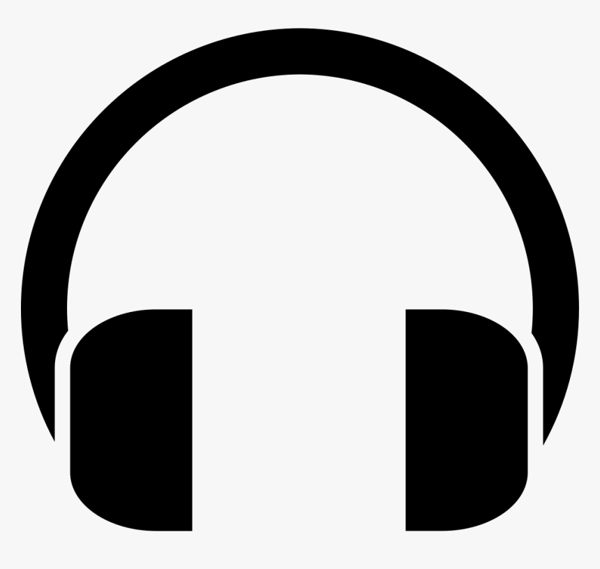 Black And White Headphones Png, Transparent Png