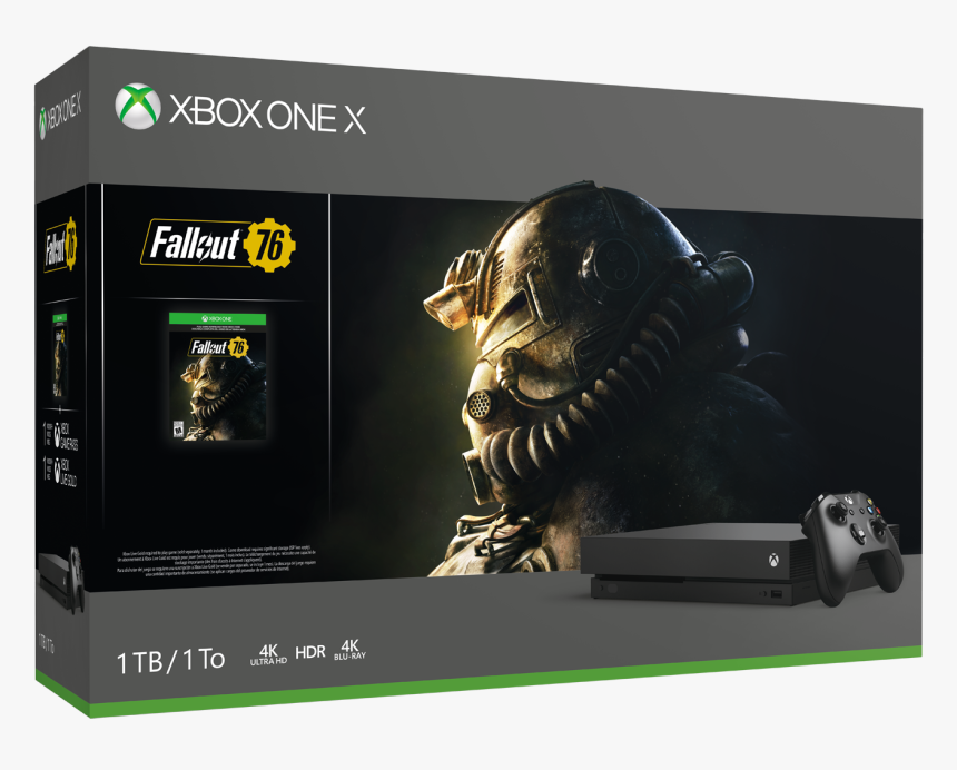 Xbox One Fallout 76 Bundle - Xbox One X Fallout 76, HD Png Download