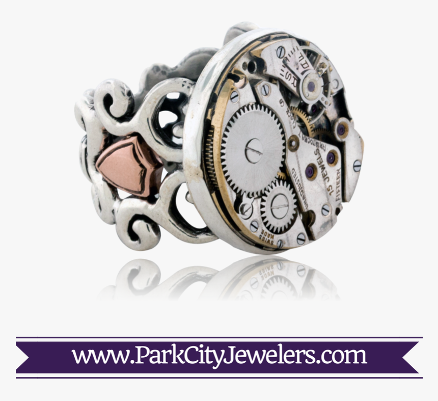 Steampunk Custom Ring - Double Diamond Hoop Huggie Earrings, HD Png Download