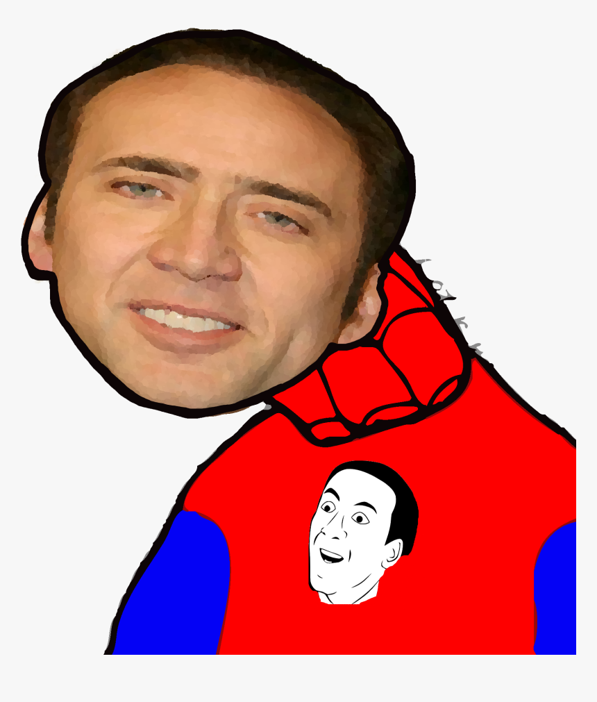 Nicholas Cage Head Png Image Clip Art Transparent Download - Spooderman Profile, Png Download