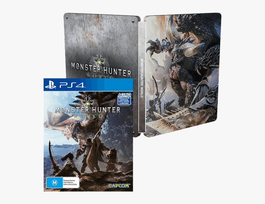 Monster Hunter World Ps4 Case , Png Download - Monster Hunter World Package, Transparent Png