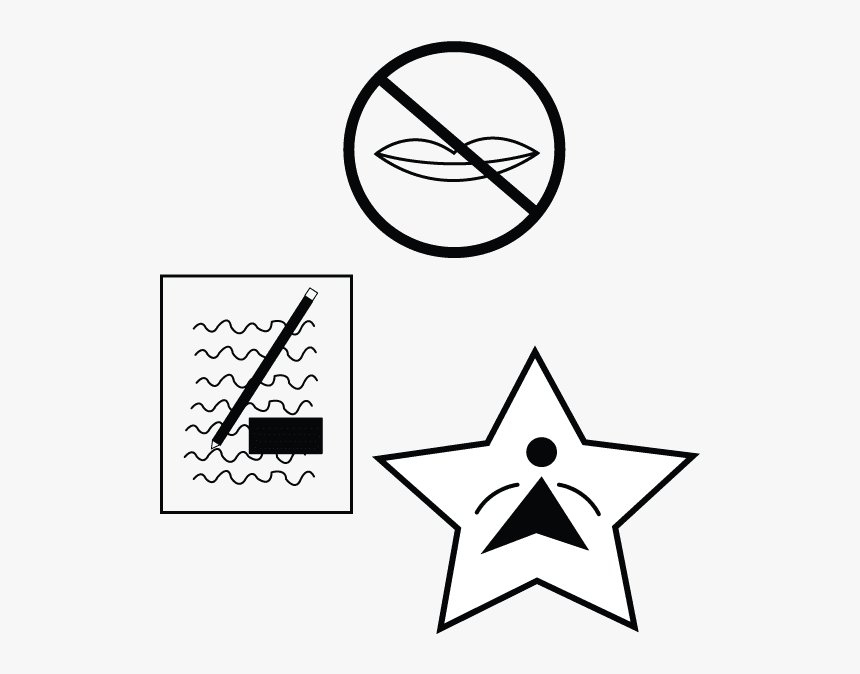 Transparent No Talking Clipart - Star Shape, HD Png Download