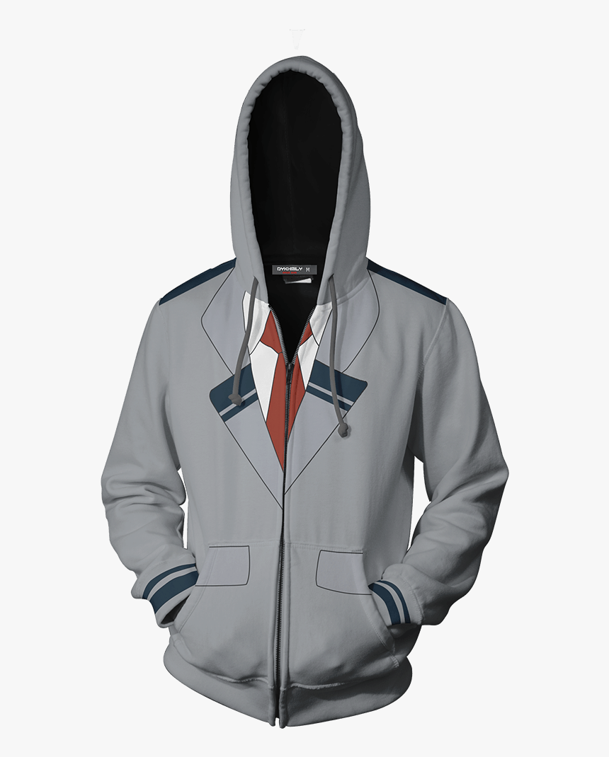 Anime Boku No Hero Academia Fan Zip Up Hoodie Fullprinted - Grey Playstation Hoodie, HD Png Download