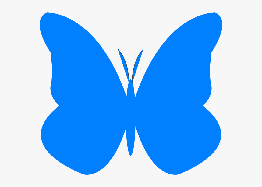 light blue butterfly clipart