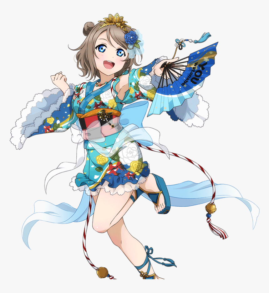 Love Live Sunshine Cards, Hd Png Download , Png Download - Bang The Taiko Drum You Watanabe, Transparent Png