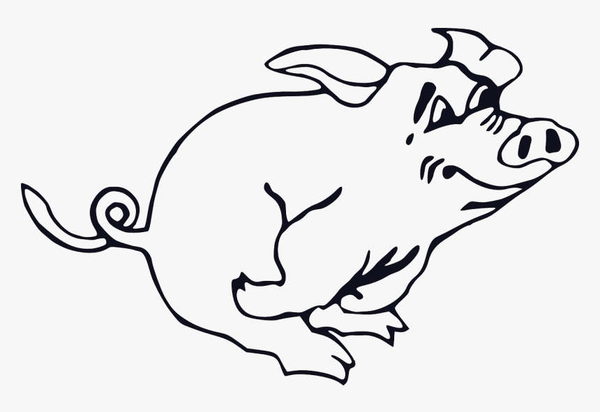 Snowball Animal Farm Drawing Clipart , Png Download - Running Pig Clipart, Transparent Png
