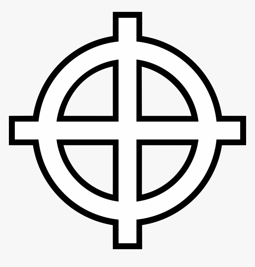 Cross With A Circle Around, HD Png Download