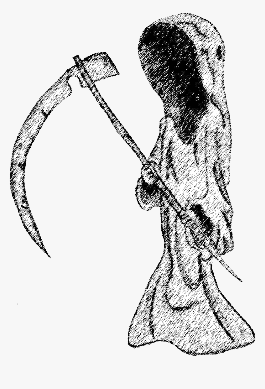 64614 - Death Book Thief Drawing, HD Png Download