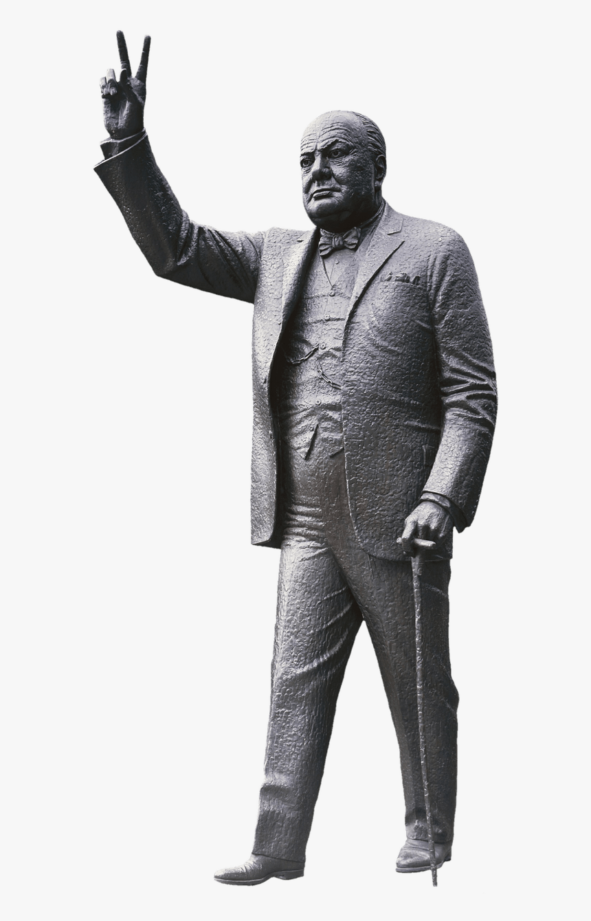 Winston Churchill Statue - Winston Churchill No Background, HD Png Download