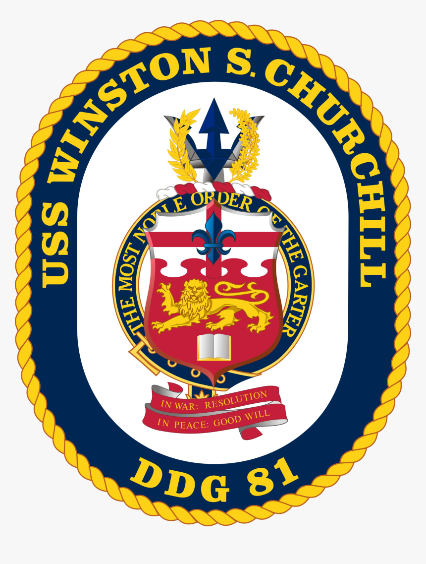 Uss Winston Churchill Ddg-81 Crest - Uss Forrest Sherman Ddg 98, HD Png Download