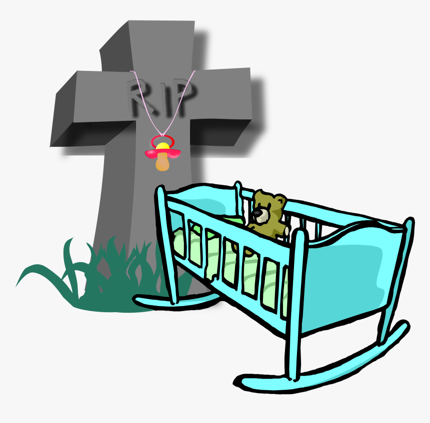 Death Ahead Halloween Clipart, Vector Clip Art Online, - Baby Cradle Clip Art, HD Png Download