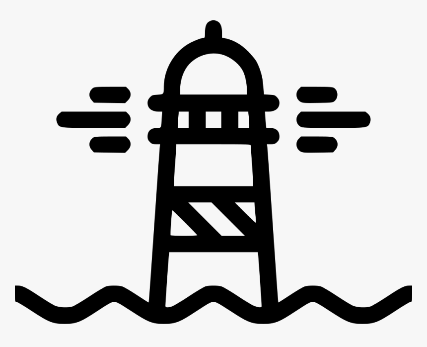 Lighthouse - Png Black And White Lighthouse, Transparent Png