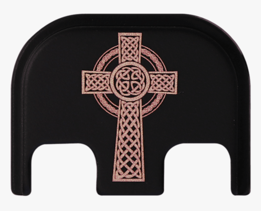 Celtic Cross Copper Black Traditional Finish Back Plate - Celtic Cross, HD Png Download