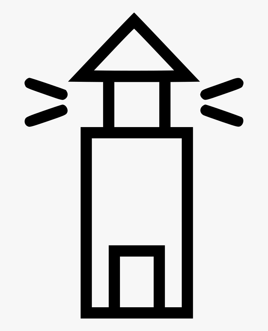 Lighthouse - Simple Lighthouse Outline, HD Png Download