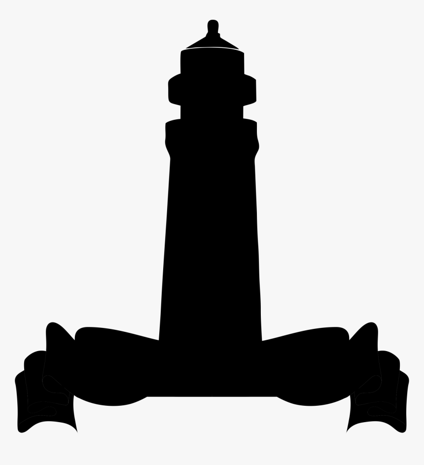 Clip Art Silhouette - Lighthouse, HD Png Download