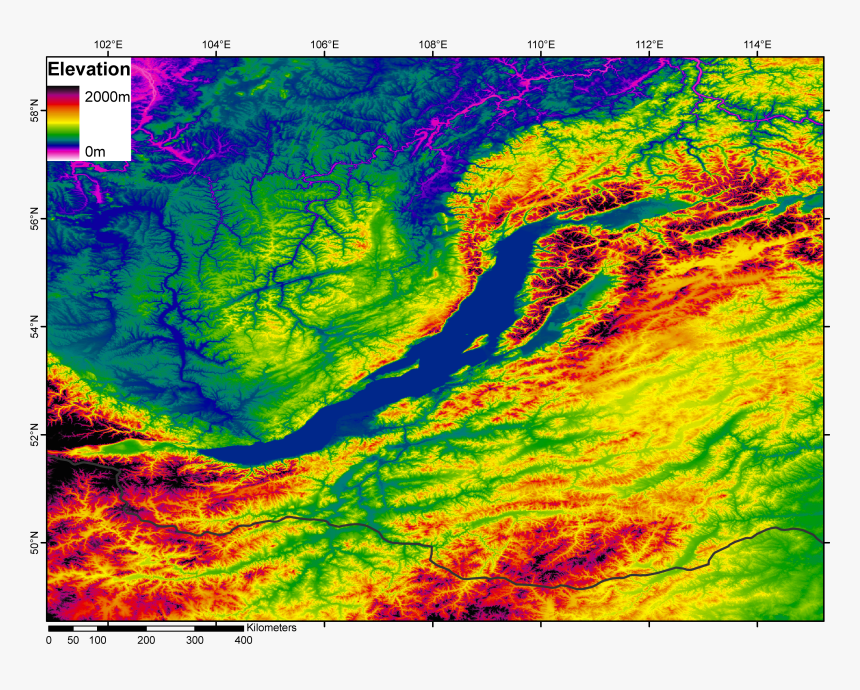 Dem Baikal Lake - Nz Fault Line Map, HD Png Download