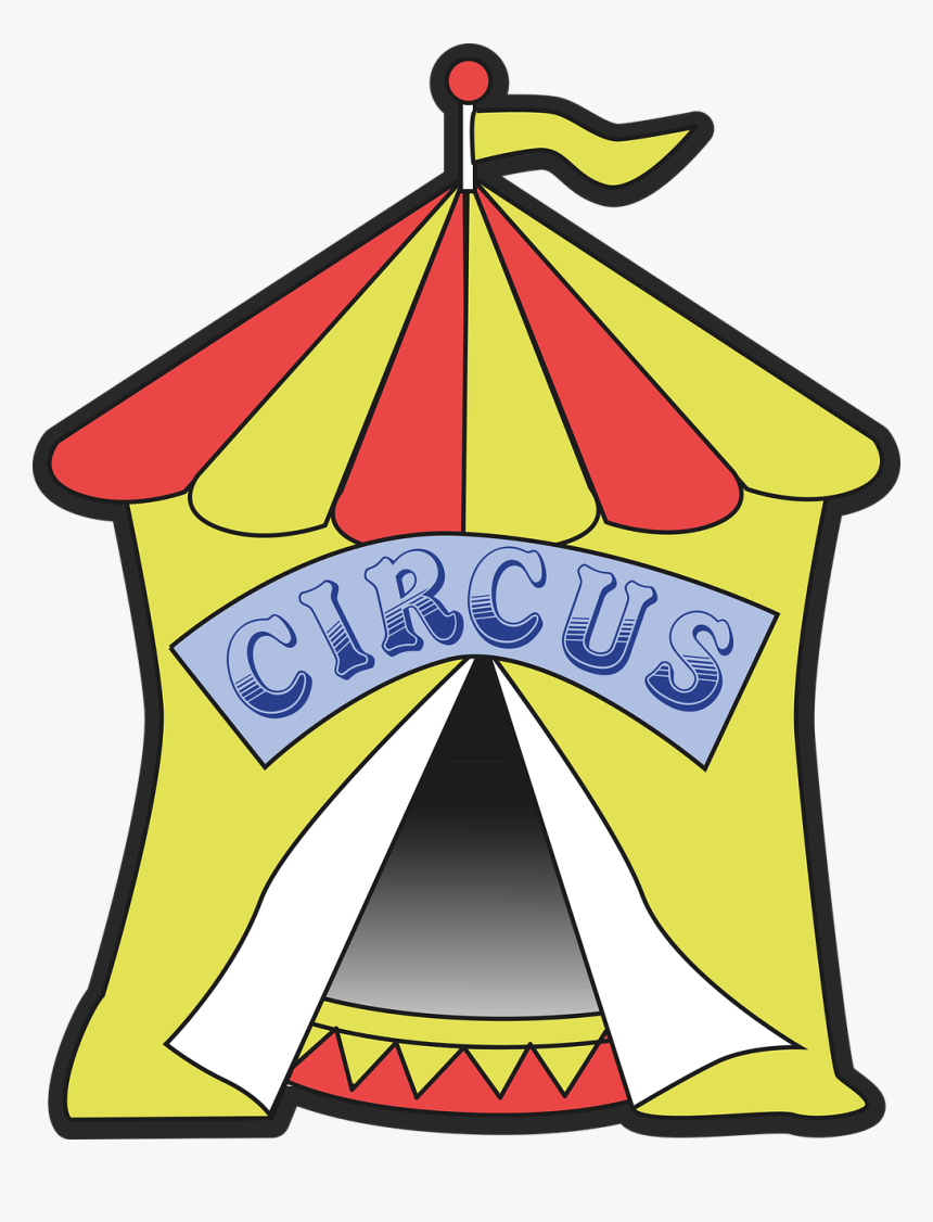 Circus, Tent, Entrance, Flag, Pole - Dr Seuss Circus Tent, HD Png Download