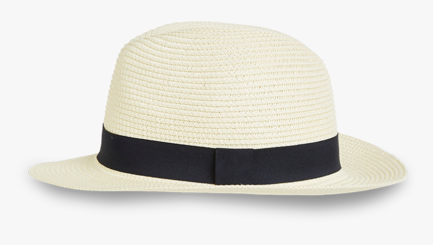 Straw Hat White - Fedora, HD Png Download
