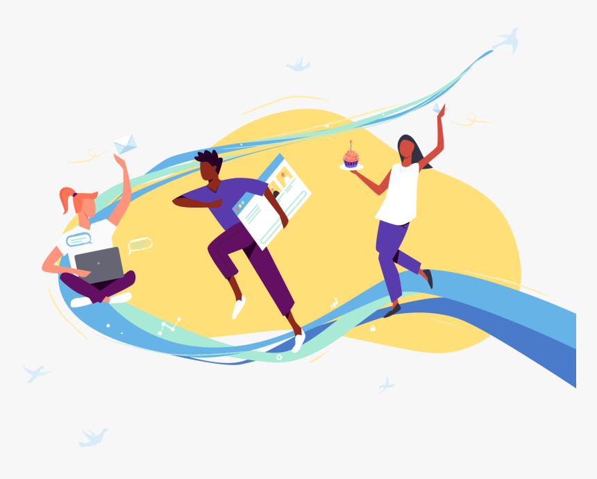 Illustration Of Hr Coordinators Sending Emails, Onboarding - Illustration, HD Png Download