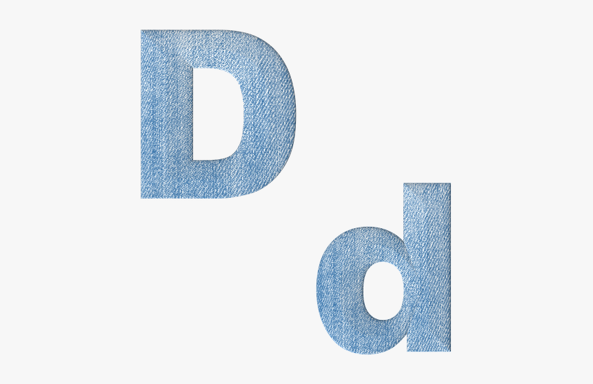 Fabric, 3d, Denim, Alphabet, Letter D, Font, Text, - Transparent 3d Alphabet Letters, HD Png Download