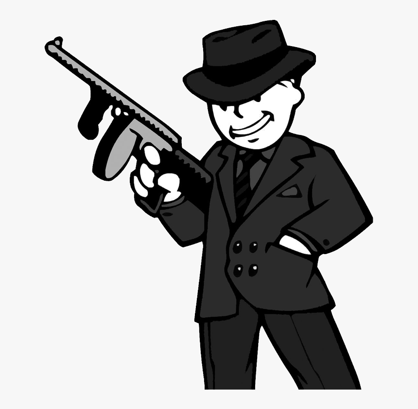 Gangster Png - New Vegas Vault Boy, Transparent Png