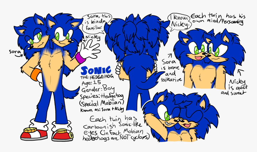 Sonic With Two Eyes, HD Png Download