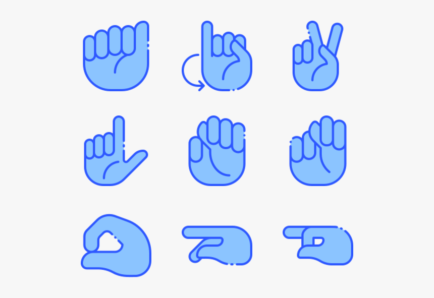 Deaf Alphabet, HD Png Download