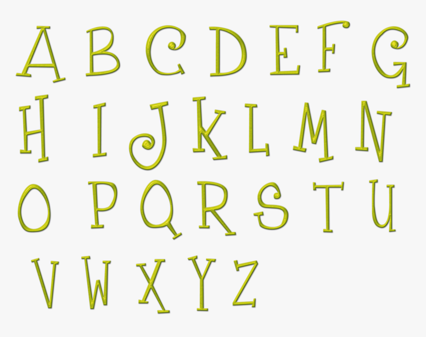 Alphabet Png, Lettres - Calligraphy, Transparent Png