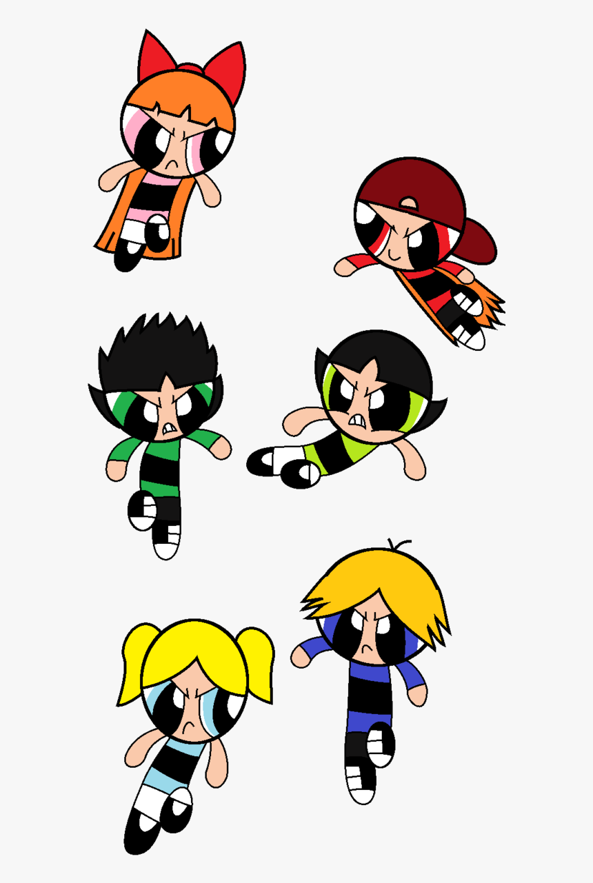 The One Big Difference Between The Powerpuff Girls - Powerpuff Girl Vs Rowdyruff, HD Png Download