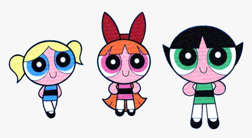 Stuck Clip The Powerpuff Girls Transparent Png Clipart - Powerpuff Girls Blossom Bubbles & Buttercup, Png Download