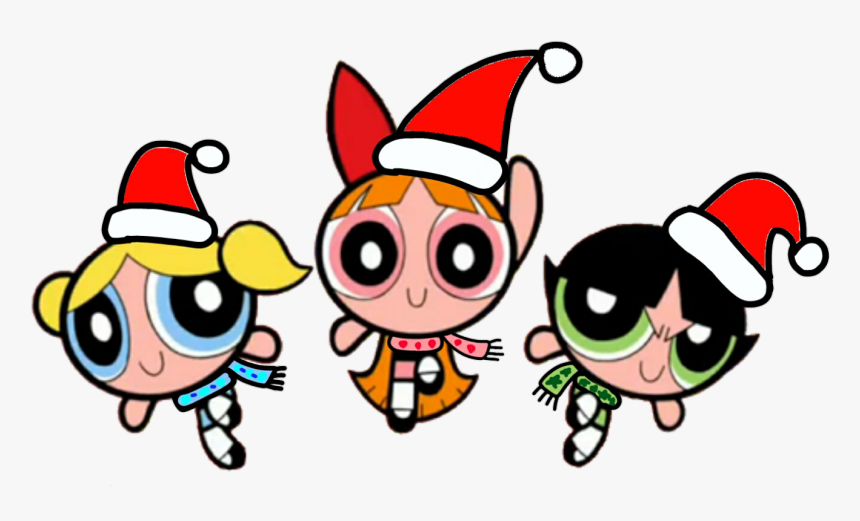 Image Wear Christmas Hat - Powerpuff Boys, HD Png Download