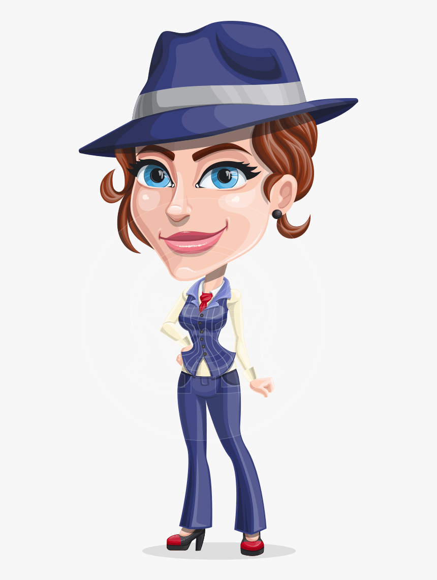Lucia The Gangster Woman - Cartoon Image Of Female Gangster, HD Png Download