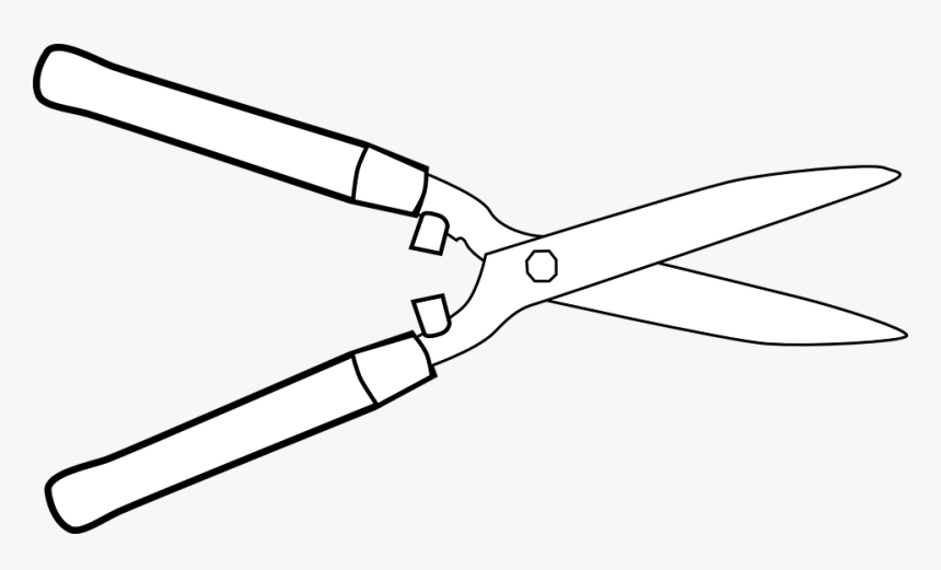 Hedge Cutter, Scissors, Tool, White, Gardening Hedge Clippers Clipart