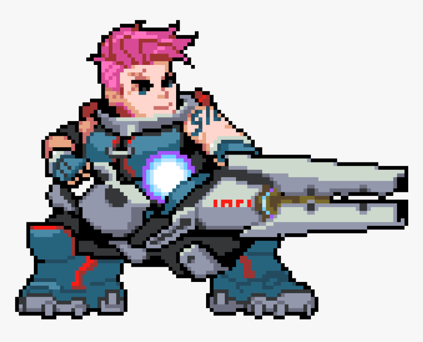 Overwatch Zarya Pixel Spray, HD Png Download