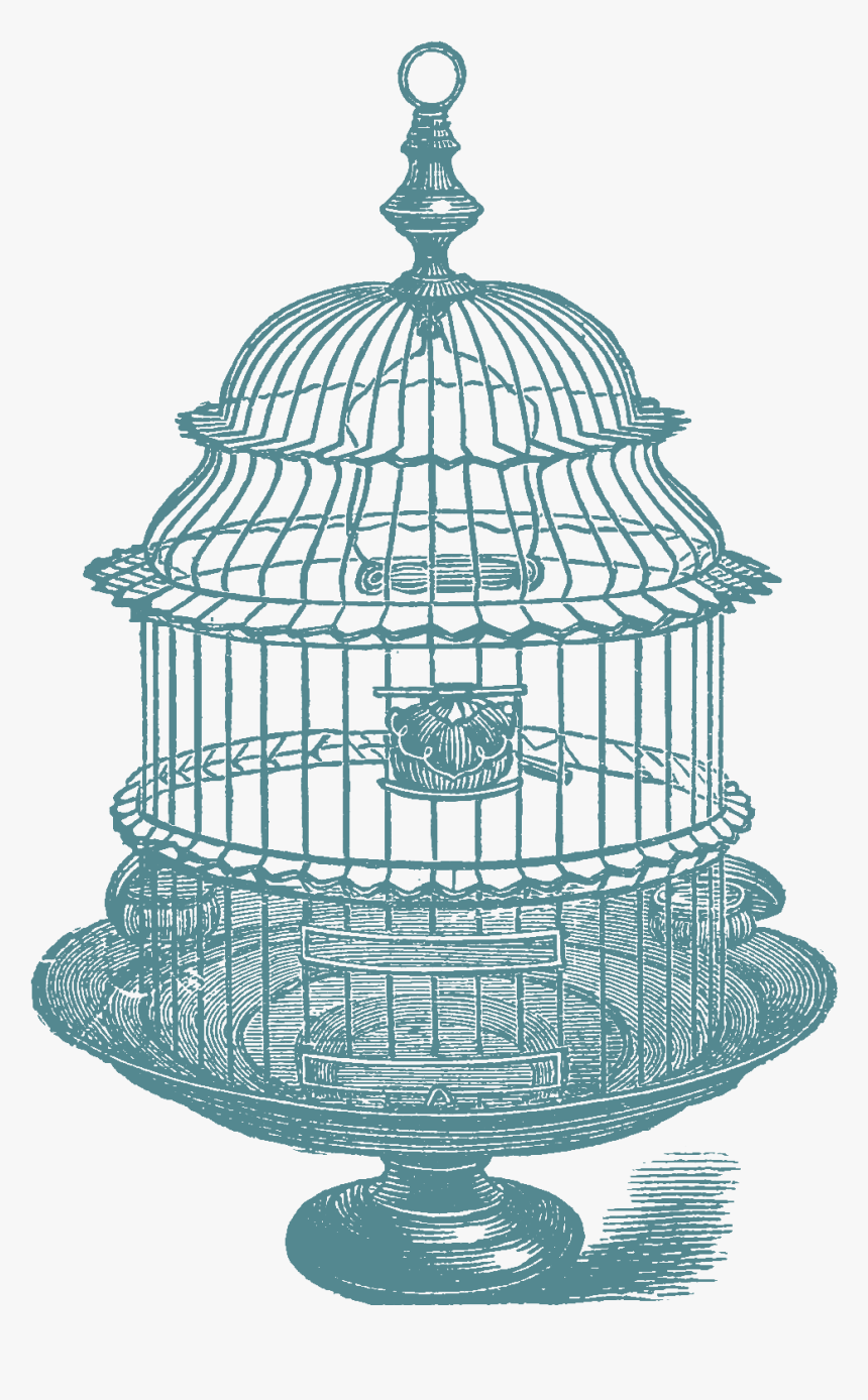 Download Above Set Of Bird Cage Stock Images - Vintage Bird Cage Black And White, HD Png Download