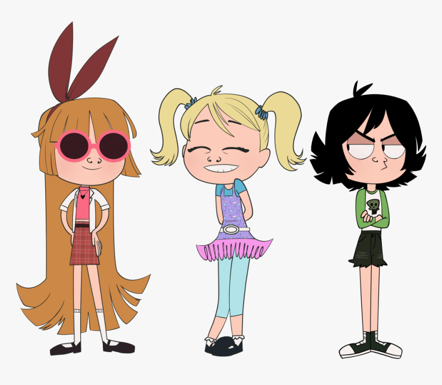 Powerpuff Girls/gorillaz Au Where The Girls Form A - Powerpuff Girls Au, HD Png Download
