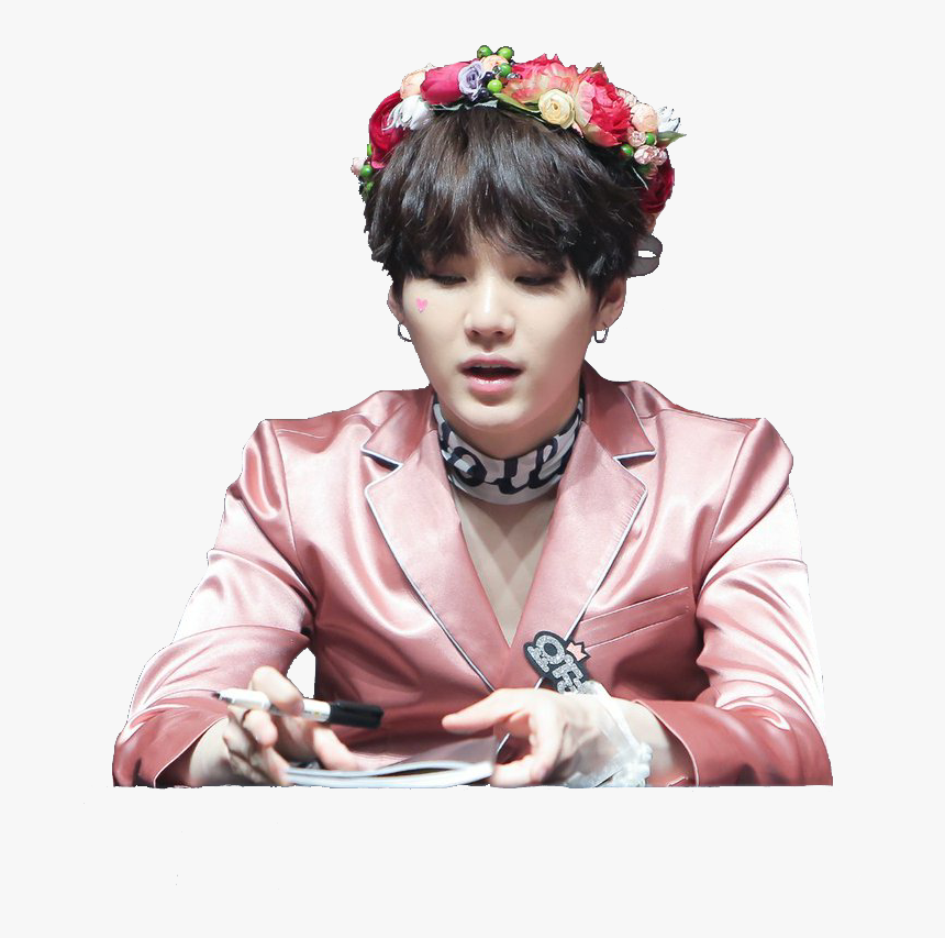 Yoongi Bangtan Pink Cute Bts Bangtansonyeondan Ban - Yoongi Sticker, HD Png Download