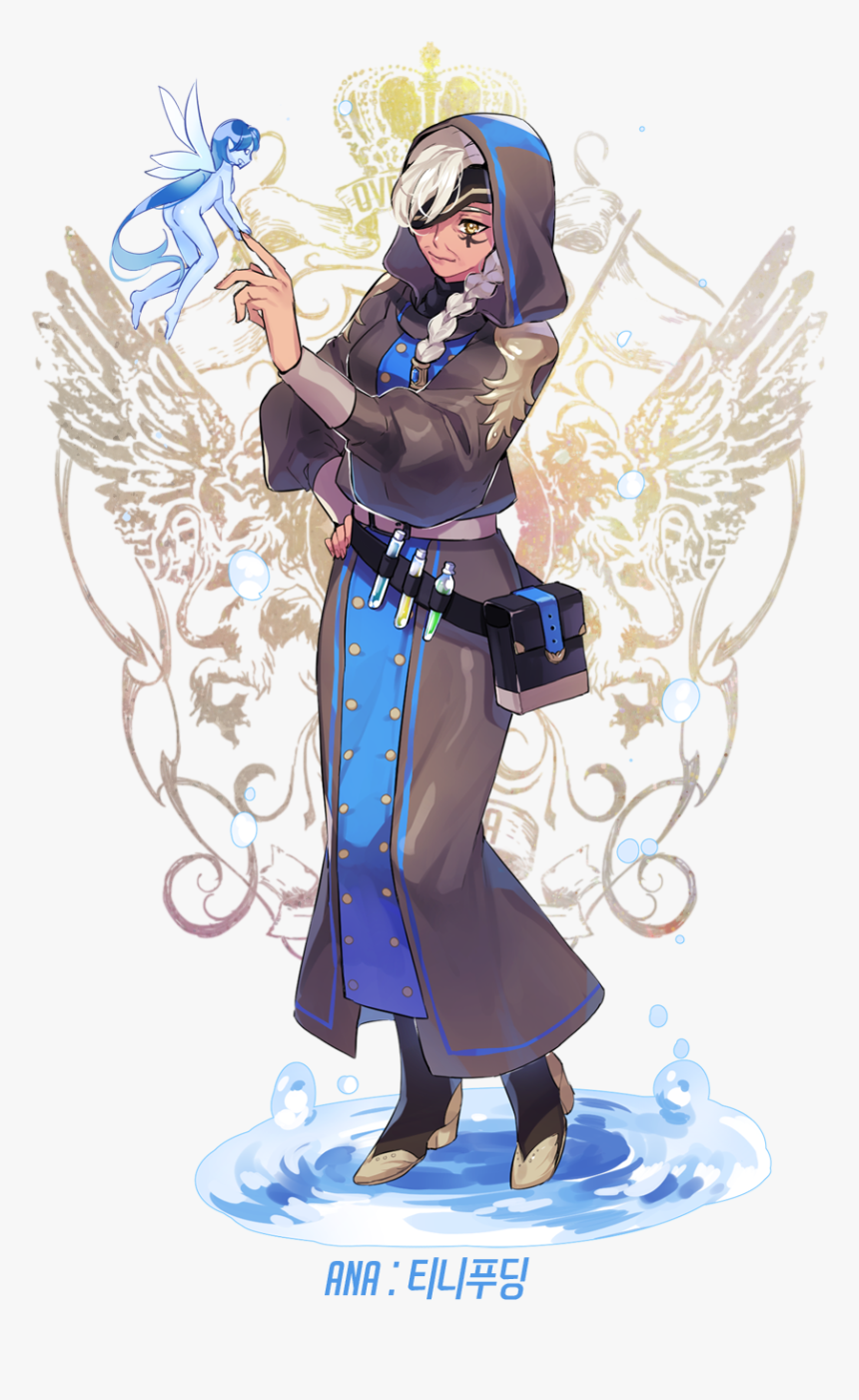Ana Overwatch Dibujo Png , Png Download - Fantasy Ana Overwatch, Transparent Png