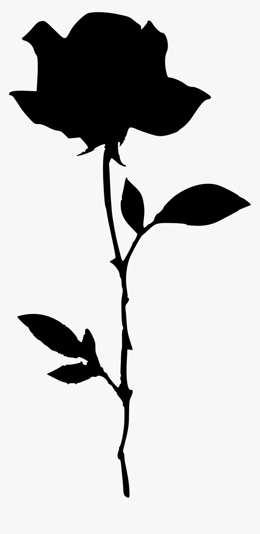 Flower Silhouette Transparent Background, HD Png Download