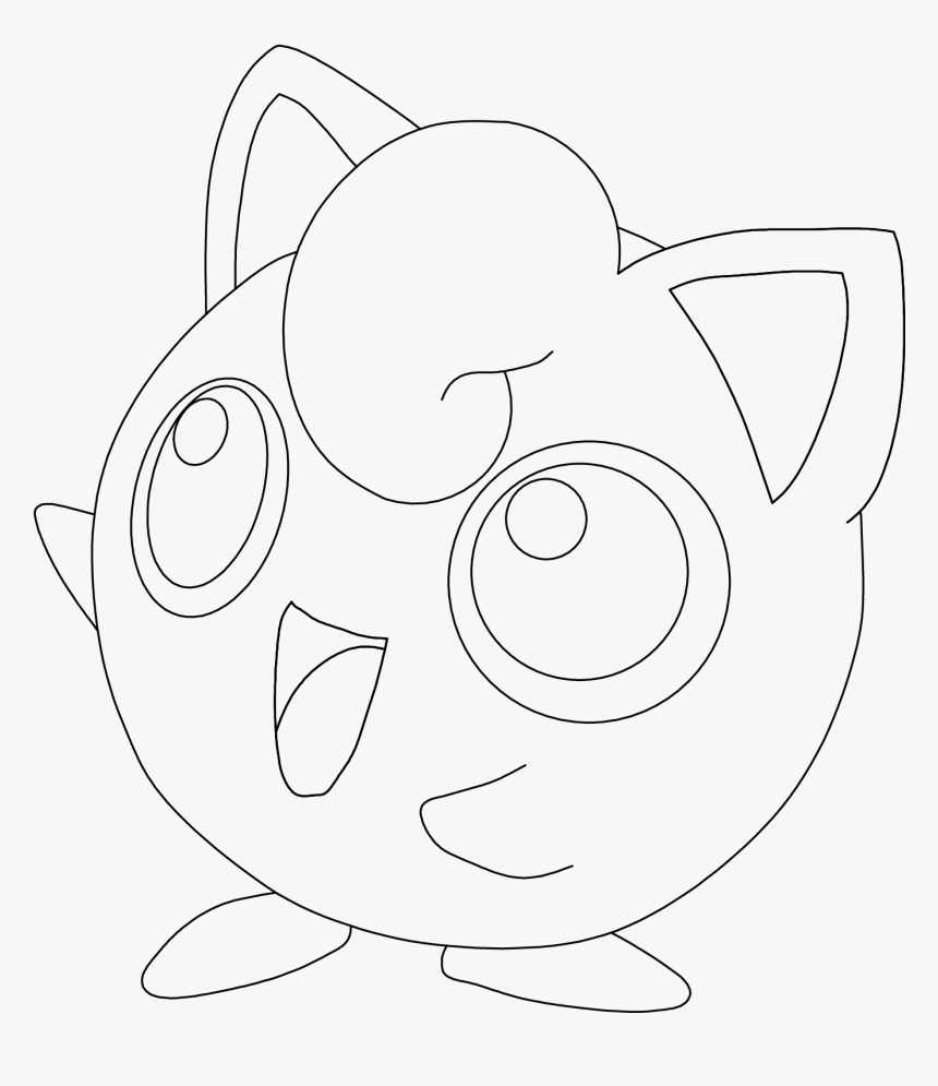 Transparent Jigglypuff Png - Jigglypuff Drawing, Png Download