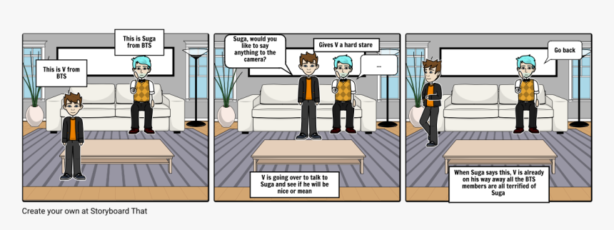 Bts Comic Strip, HD Png Download