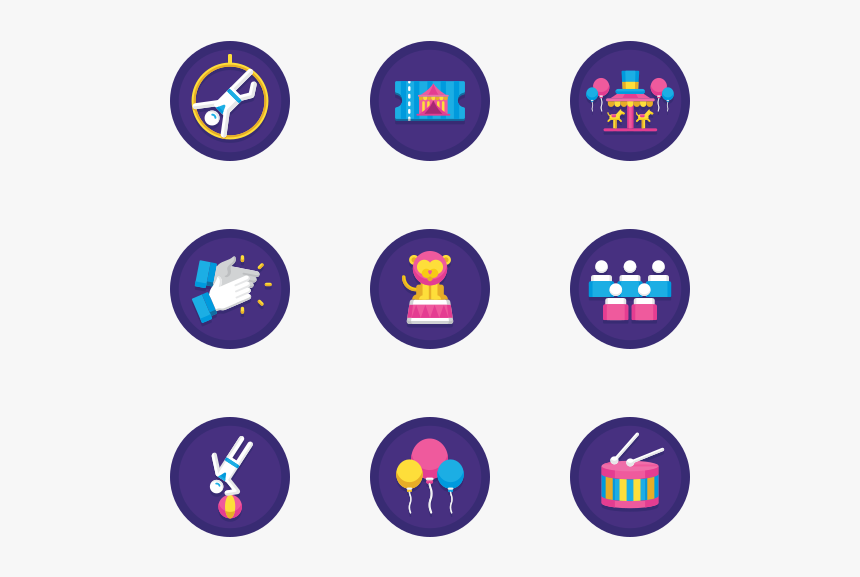Circus - Dia De Muertos Iconos, HD Png Download