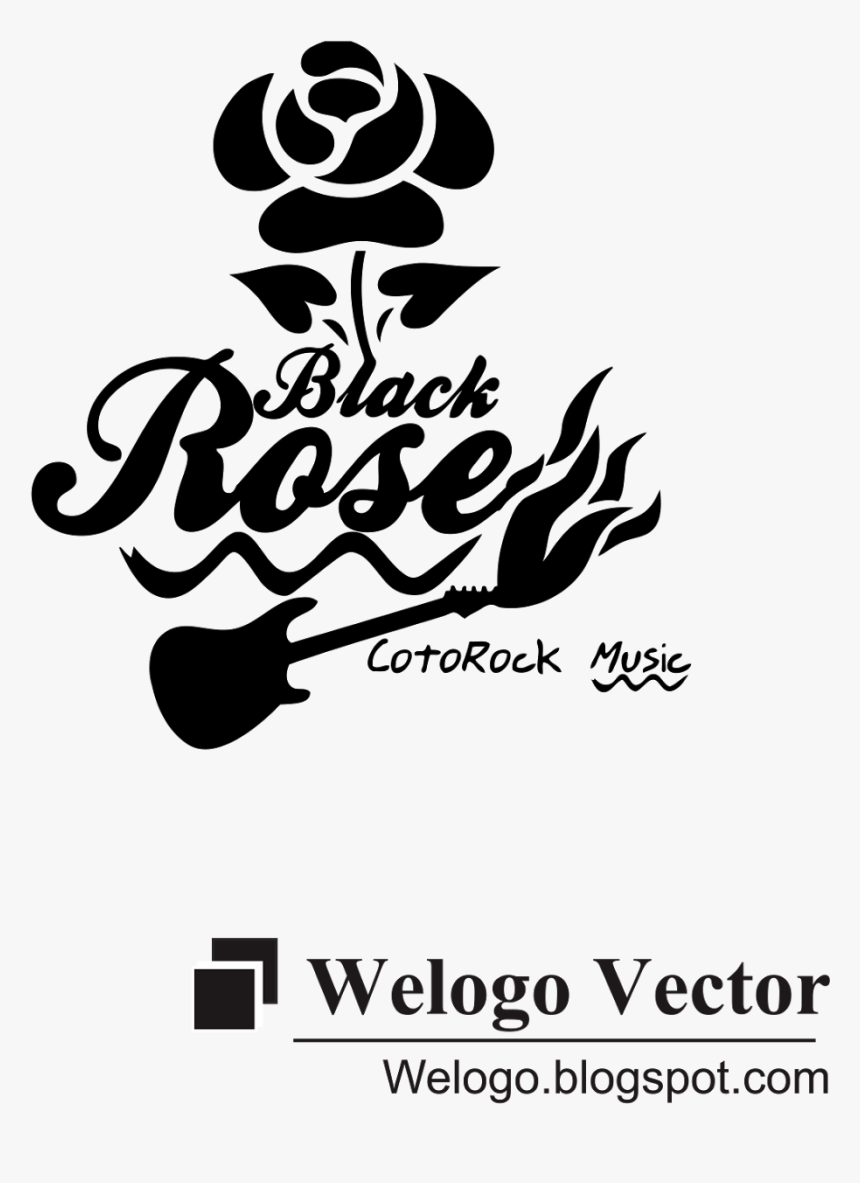 Black Rose Logo, Black Rose Logo Vector - Black Rose, HD Png Download