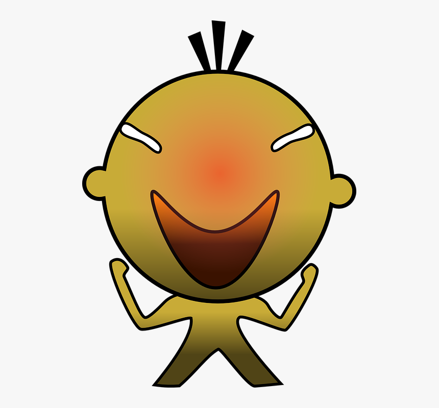 Character, Man, Figure, Abstract, Yellow, Sad, Laughing - Aprendemos A Autorregular Nuestras Emociones, HD Png Download