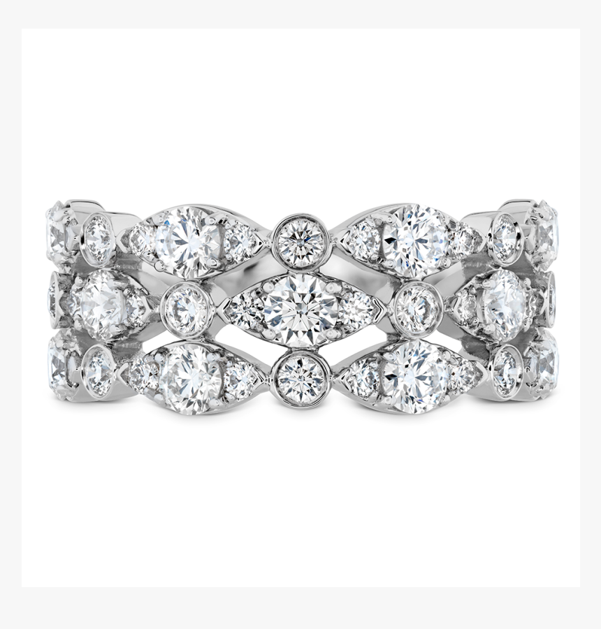 Right Hand Stacked Diamond Rings, HD Png Download