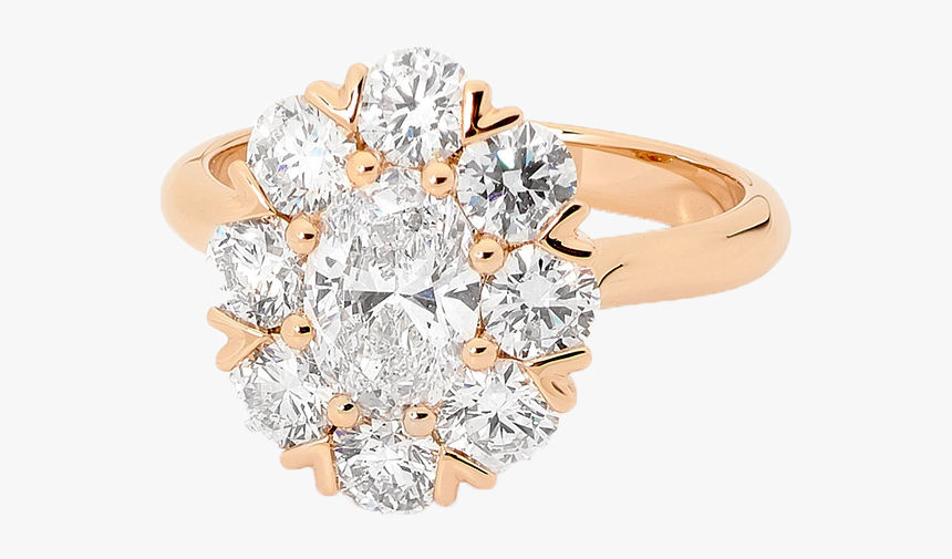 Oval Canadian Fire Diamond Ring - Engagement Ring, HD Png Download