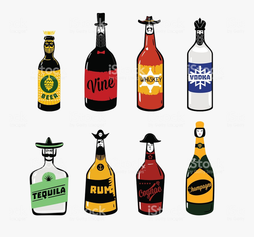 Alcohol Booze Cliparts Free Best On Transparent Png - Alcohol Clipart, Png Download