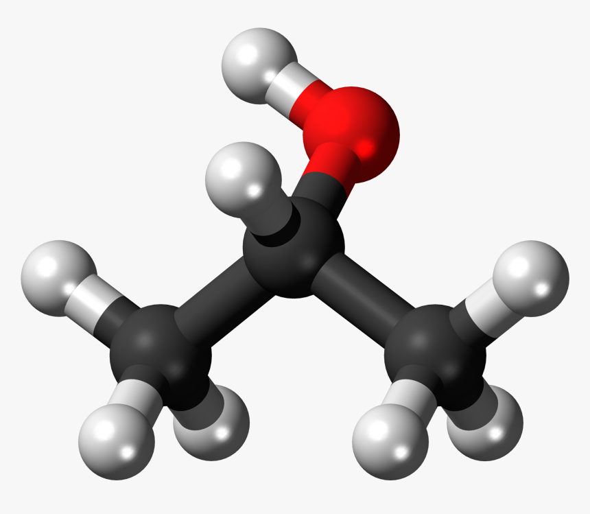 Propan 2 Ol 3d Balls - 1 2 Dibromopropane 3d, HD Png Download